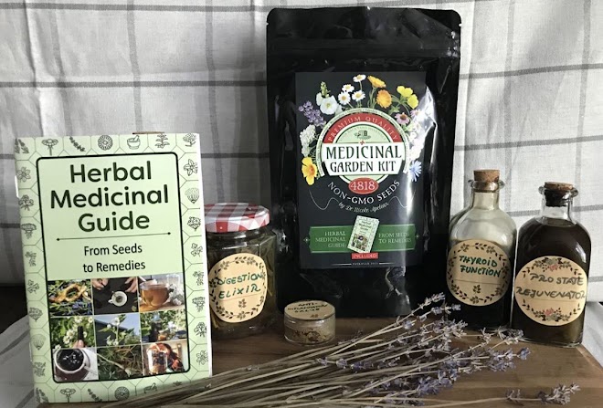 Medicinal Garden Kit seed package on white background